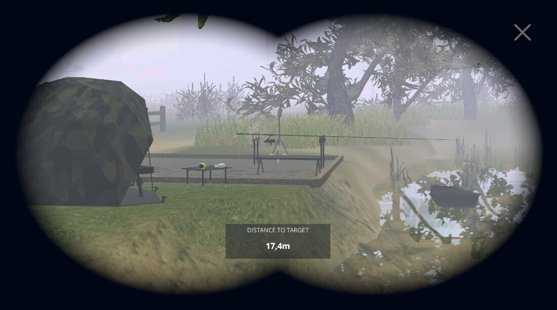 Ingame footage. Binocular and Fishing spod Ingame footage. Binocular and Fishing spod