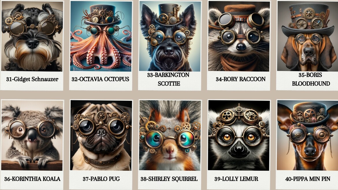 Steampunk Animal Collection KM Dezignz Steampunk Animal Collection KM Dezignz