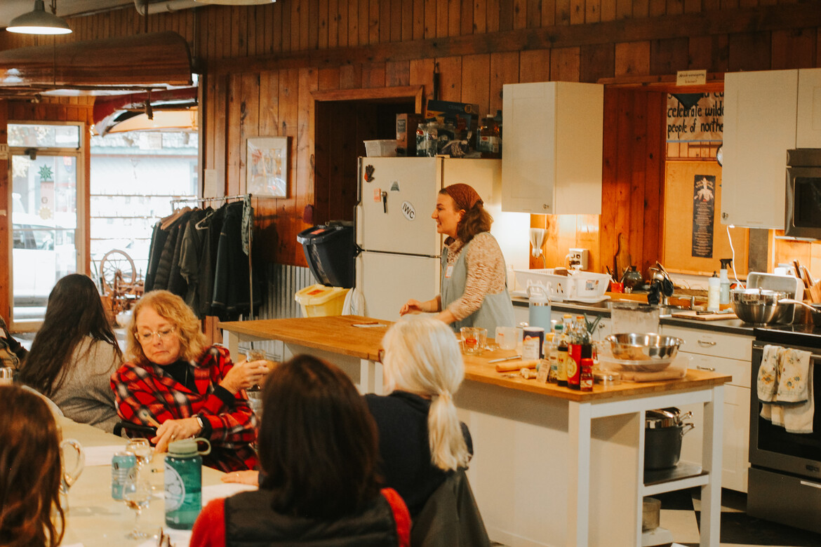 Lacey Squier teaching Xiao Long Bao Lacey Squier teaching Xiao Long Bao