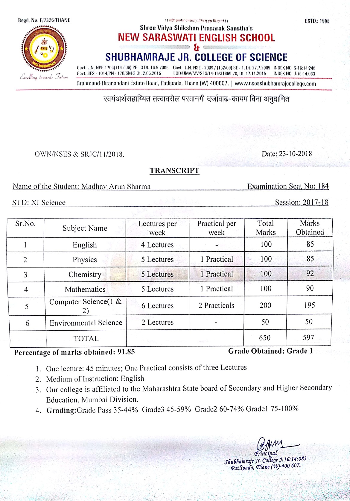 11th grade transcript 11th grade transcript