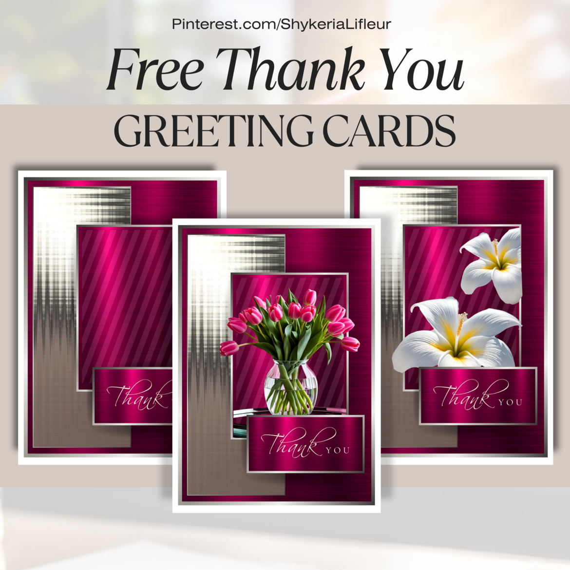 Free Thank You Cards by Simply Shykeria Free Thank You Cards by Simply Shykeria