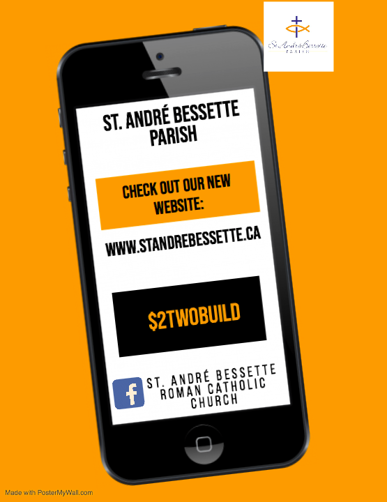 Visit our new website: www.standrebessette.ca