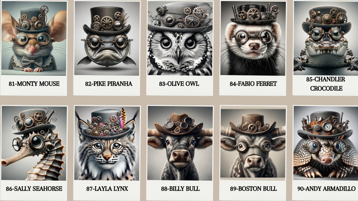 Steampunk Animal Collection KM Dezignz Steampunk Animal Collection KM Dezignz