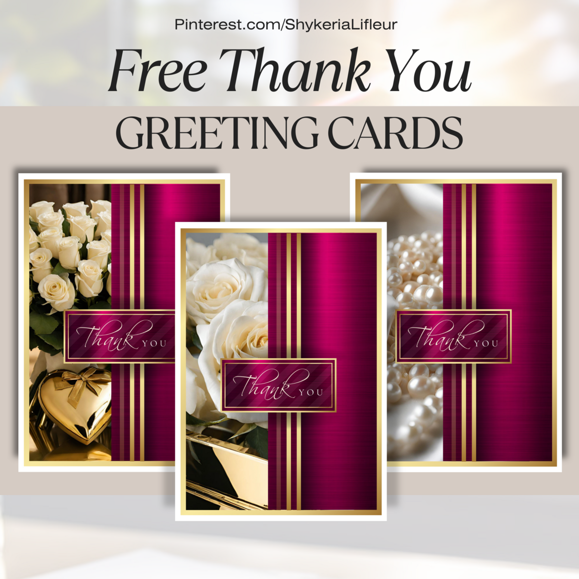 Free Thank You Cards by Simply Shykeria Free Thank You Cards by Simply Shykeria