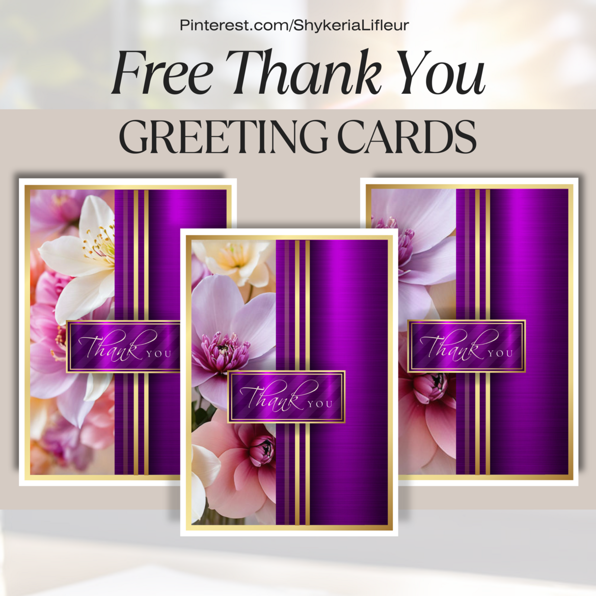 Free Thank You Cards by Simply Shykeria Free Thank You Cards by Simply Shykeria