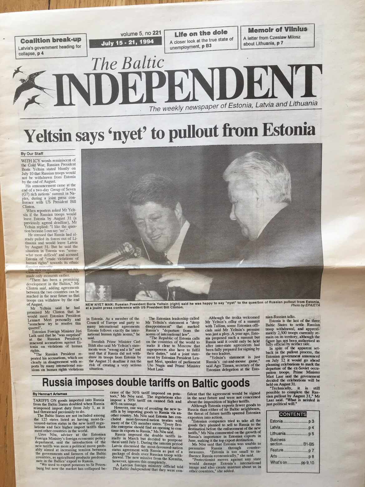 Yelstin's Nyet speech Yelstin's Nyet speech