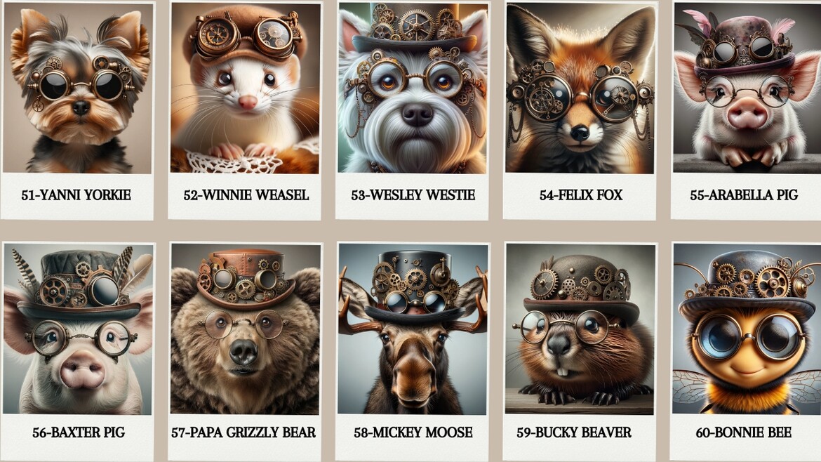 Steampunk Animal Collection KM Dezignz Steampunk Animal Collection KM Dezignz