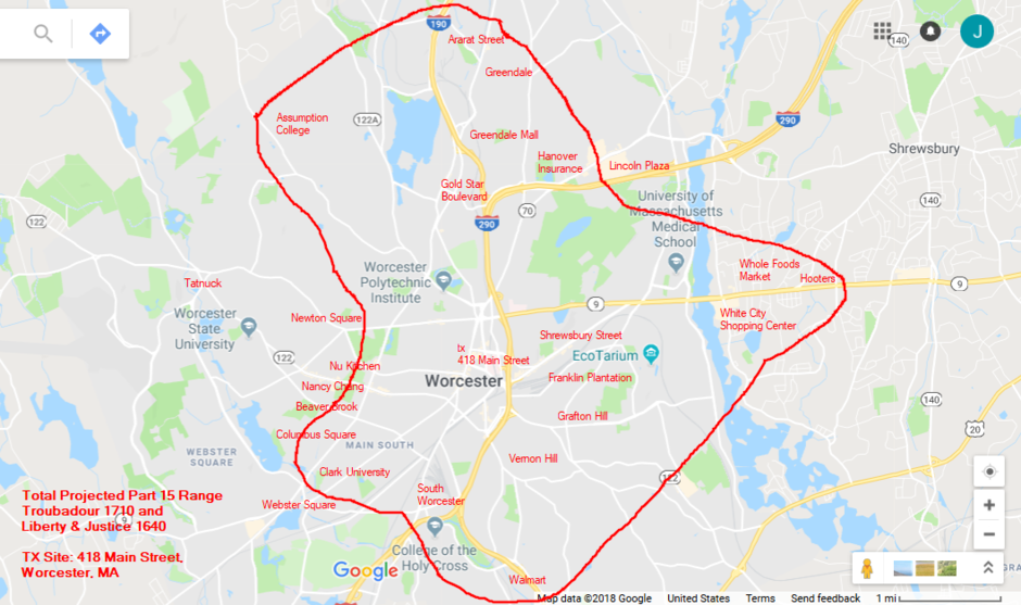 Projected Worcester Coverage