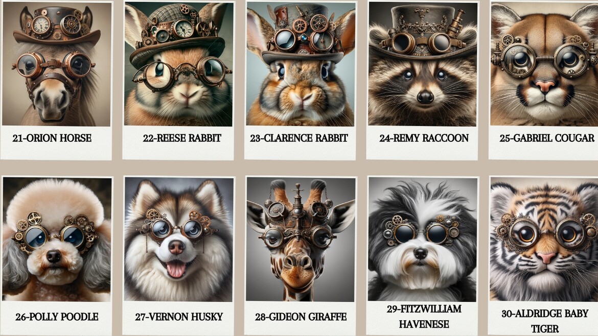Steampunk Animal Collection KM Dezignz Steampunk Animal Collection KM Dezignz