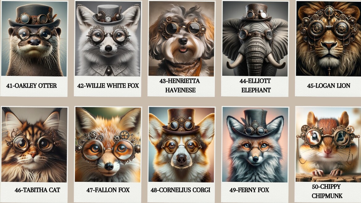 Steampunk Animal Collection KM Dezignz Steampunk Animal Collection KM Dezignz