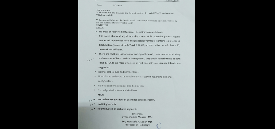 Medical Report Medical Report