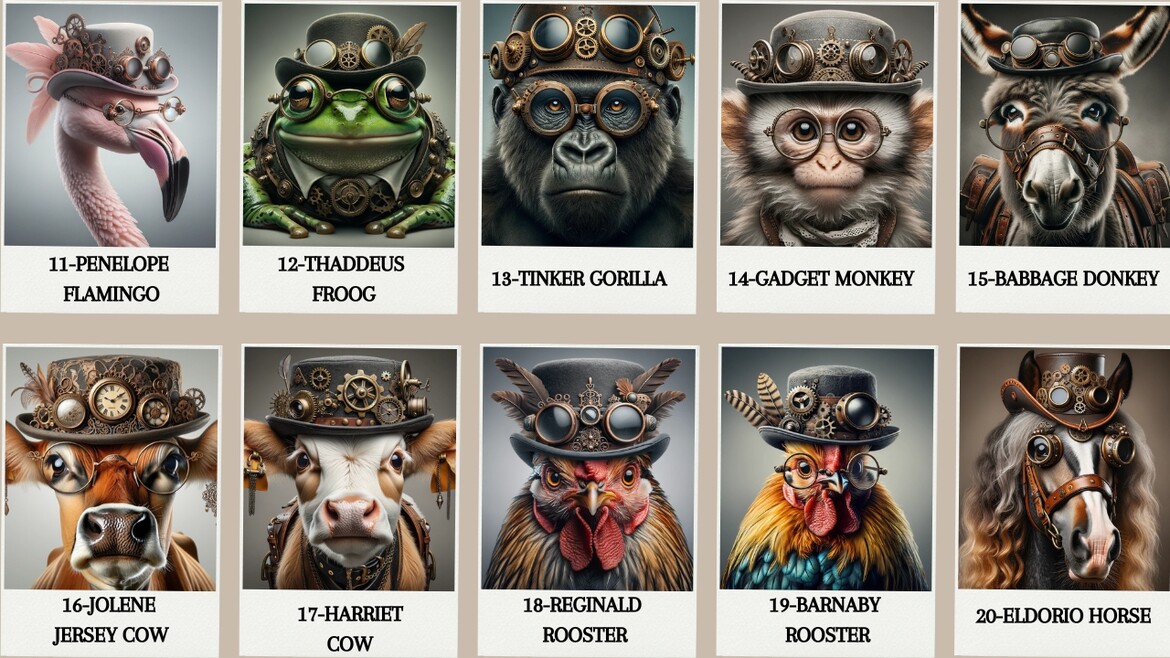 Steampunk Animal Collection KM Dezignz Steampunk Animal Collection KM Dezignz