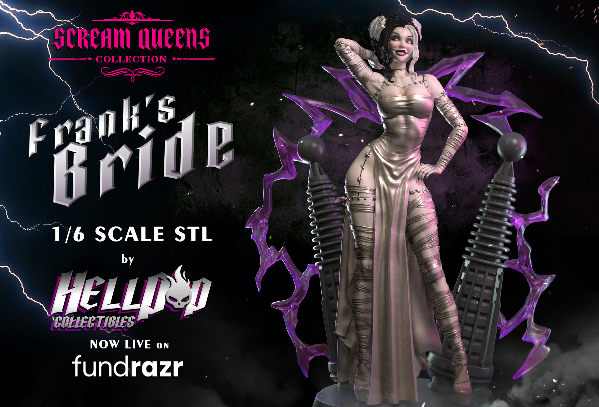 FRANK'S BRIDE Collectible Statue 3D Printable STL by HELLPOP