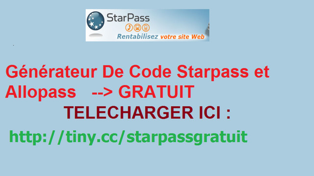 Starpass Gratuit Code 2015 By Philippe Demont
