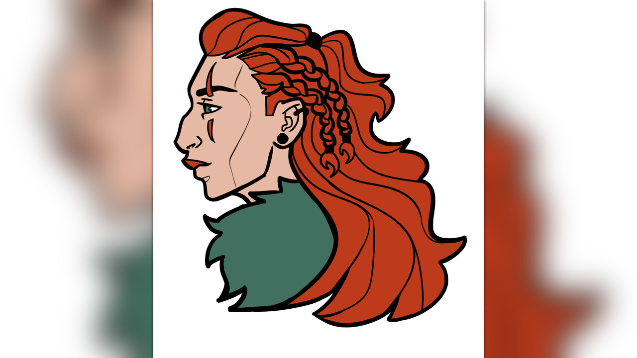 red headed drawn dwarf