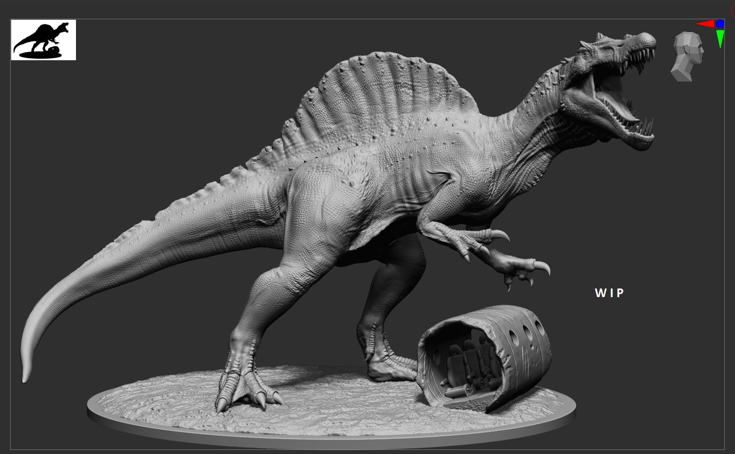 Spinosaurus Jurassic Park STL File For 3D Print, 45% OFF