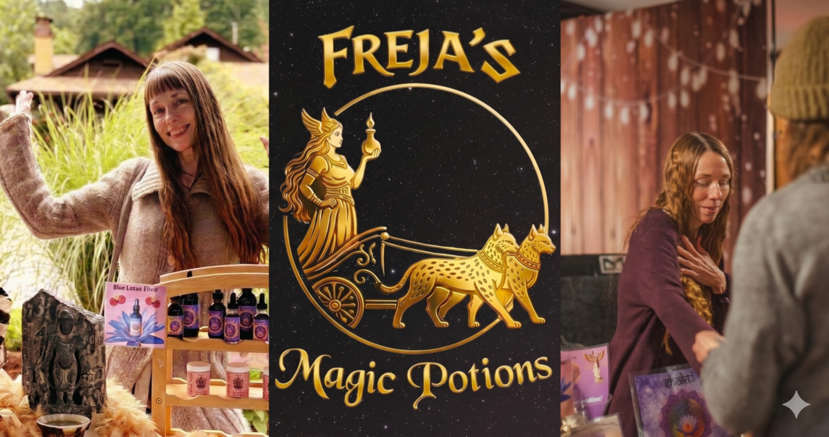 Freja’s Magic Potions—Renee Boje sharing her handcrafted botanical creations and connecting with community through her work