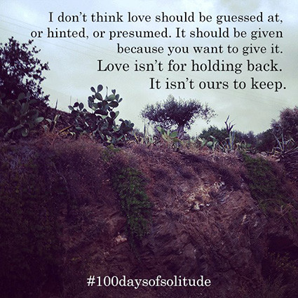 100 days of solitude