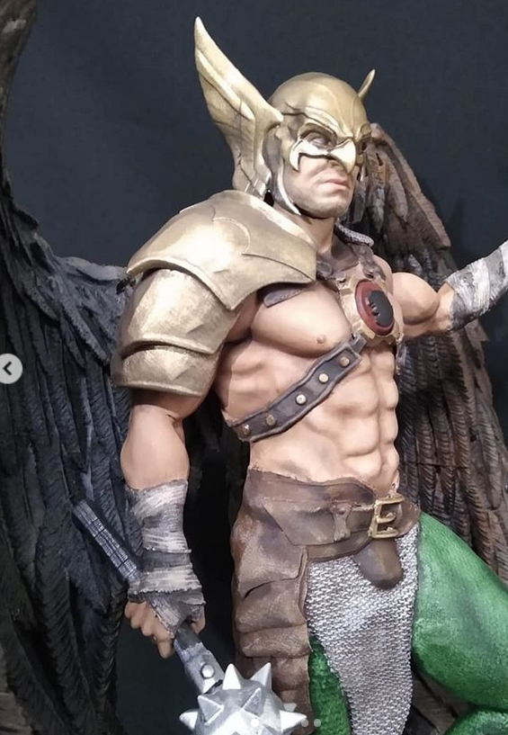 hawkman printed and painted