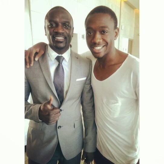 Armel with Akon in Dakar a few week ago