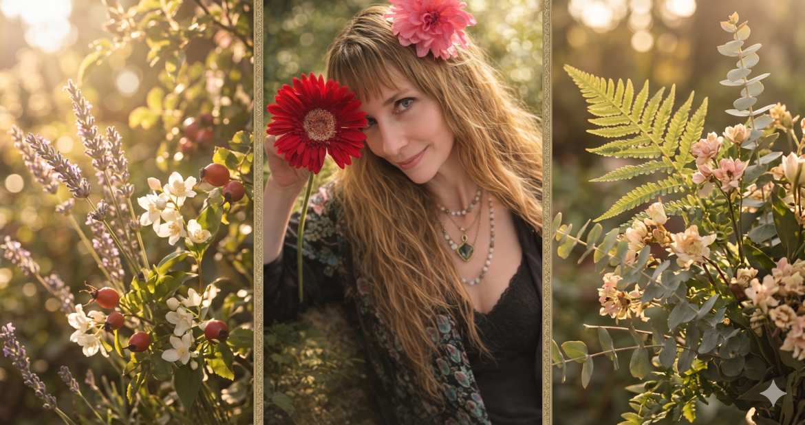 Renee Boje, herbalist and founder of Freja’s Magic Potions, drawing inspiration from botanical traditions and feminine wisdom