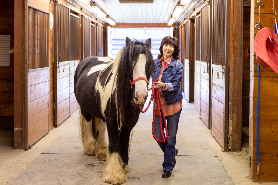 Amore in the barn