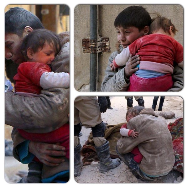 Aleppo siblings reunited after bombing 2.14.14