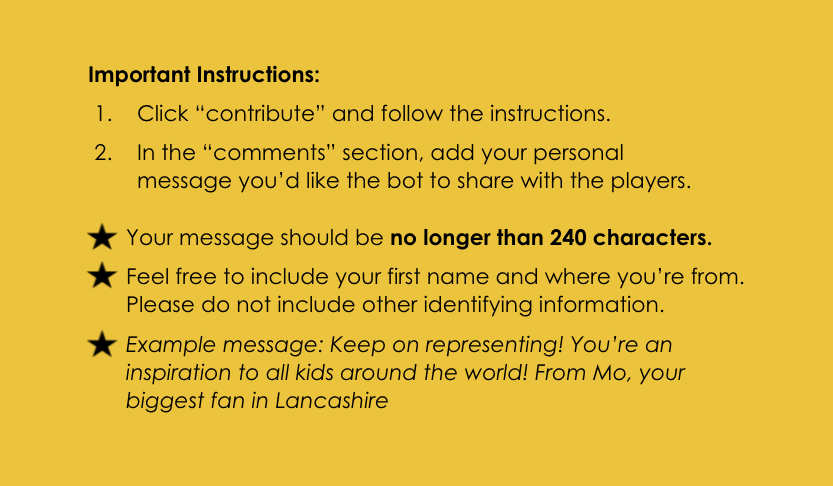 message instructions