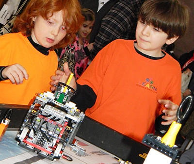 Our young robotics engineers compete in First Lego League