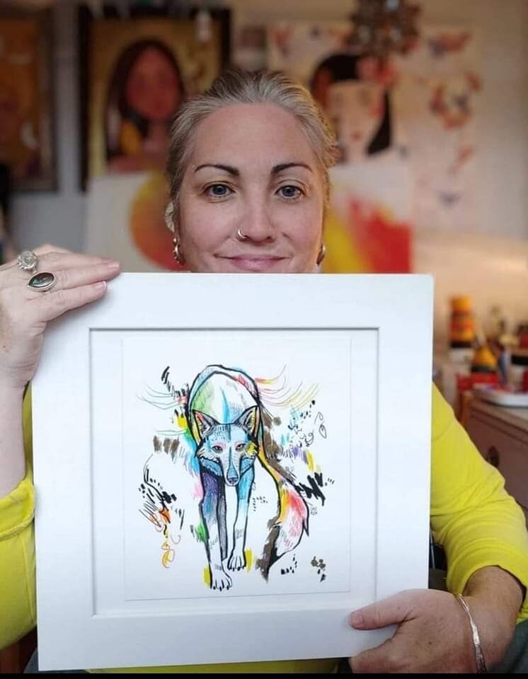 Me (Lauren) in my studio