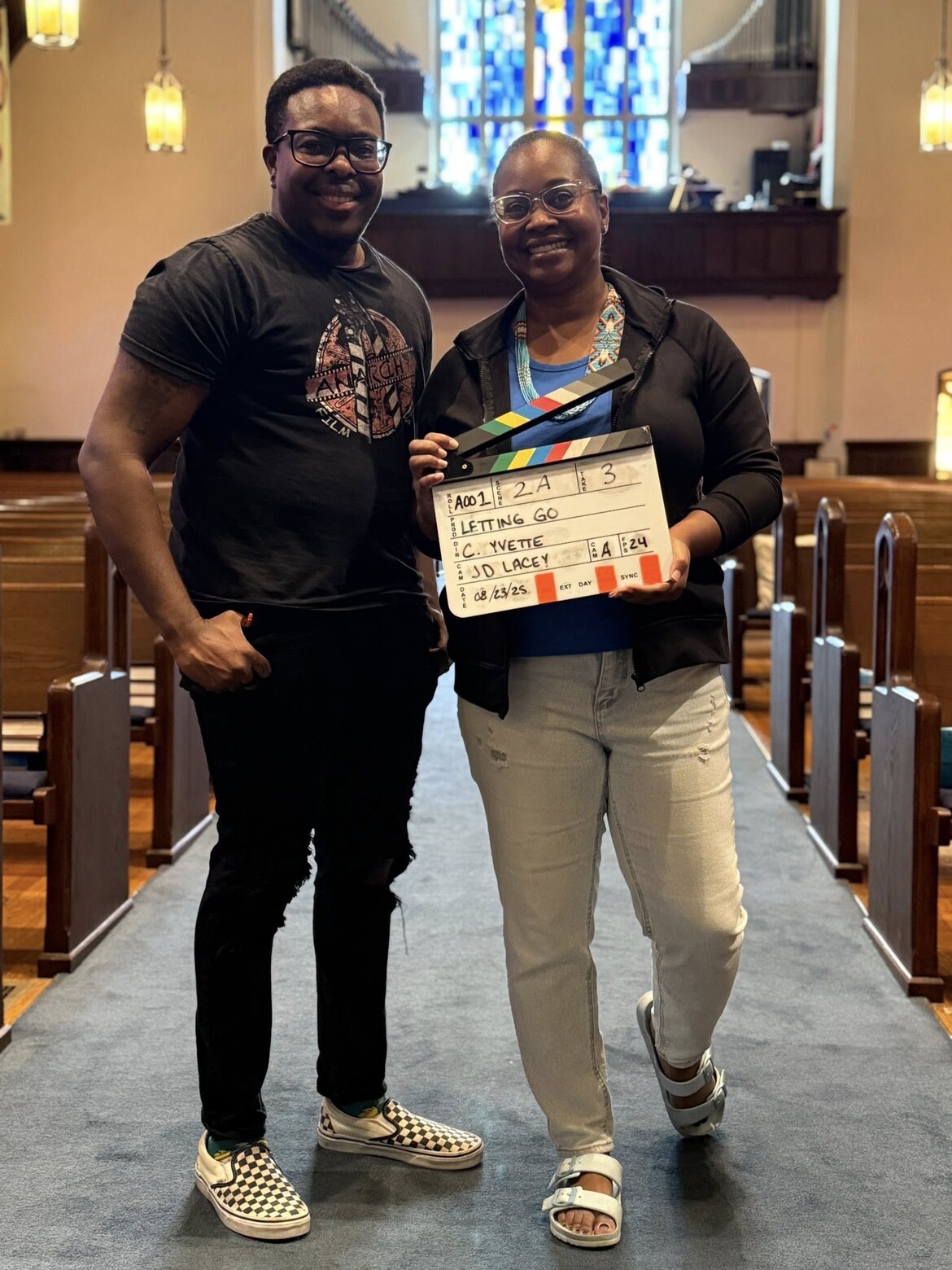 "Letting Go" Director Maverick Knox and debut Director CynFranceia Brooks Brooks