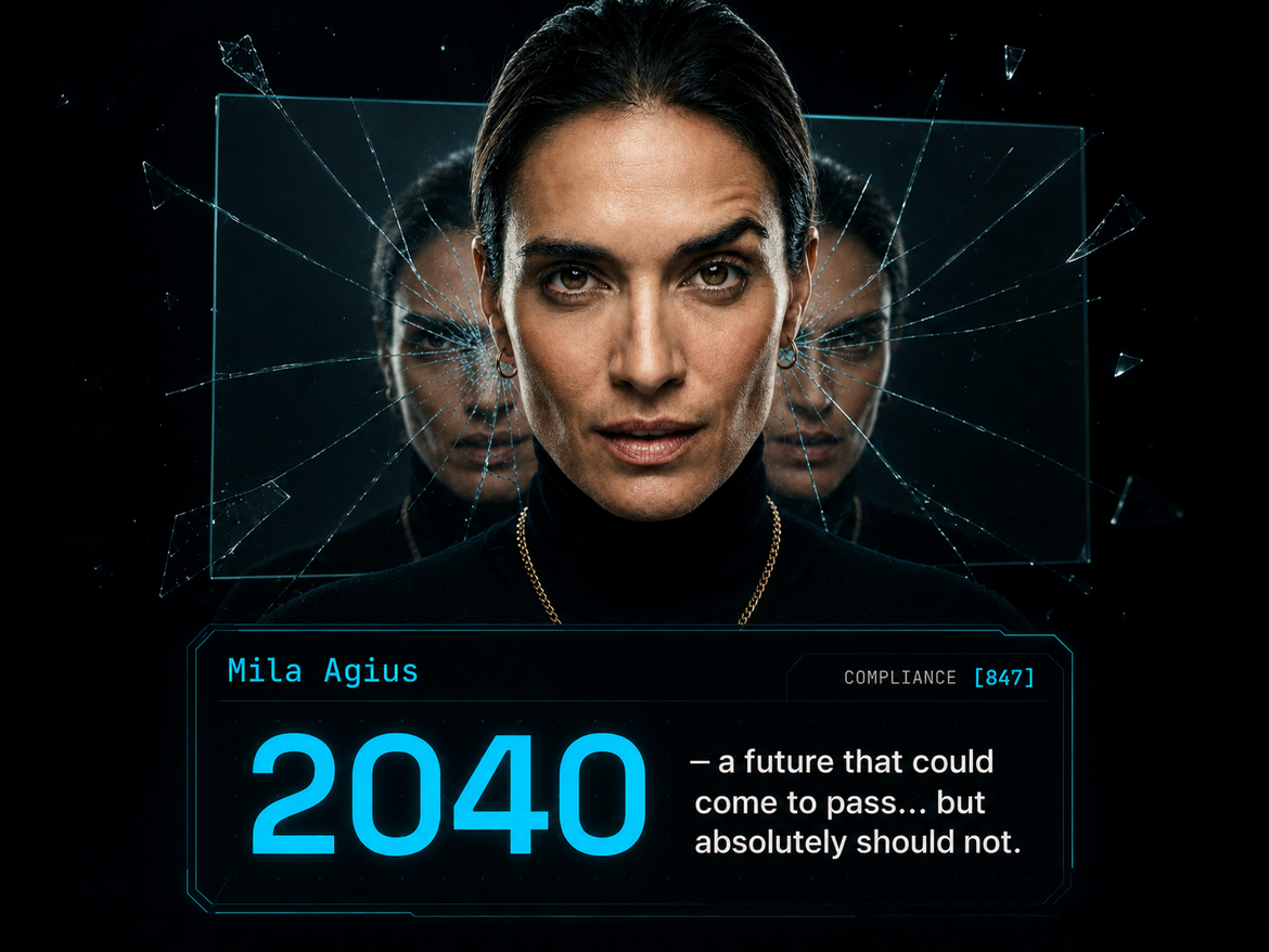 Mila Agius. Author of the fintech novel 2040
