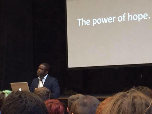 Kweku speaking to 6th Formers at Camden School for Girls. His talk that day covered topics including the importance of cultural and systemic change in the finance industry and life choices for this group of young future leaders in an uncertain world
