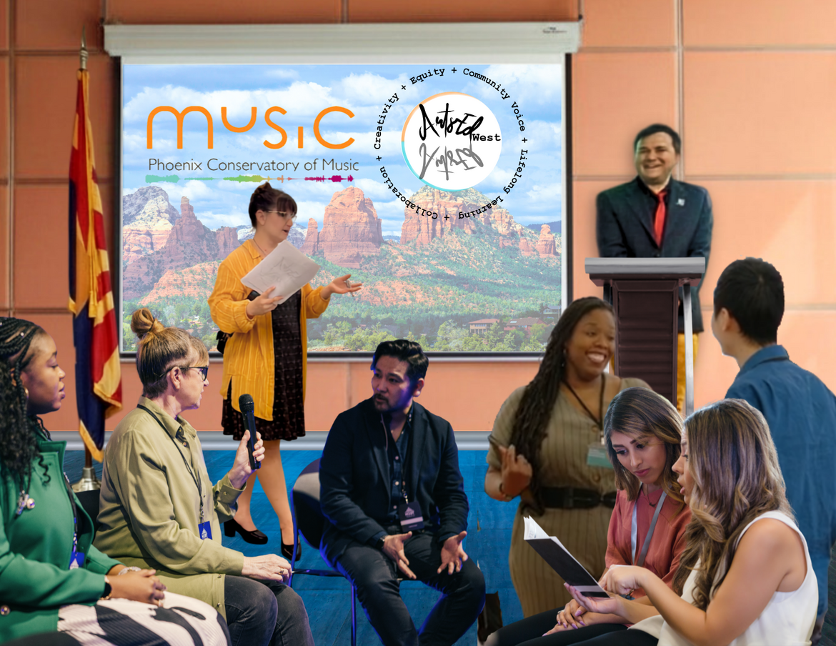 Attendees can expect a mixture of engaging session formats with event leadership from ArtsEd West and Phoenix Conservatory of Music.
