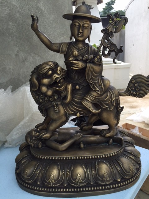 Sample of 18-inch bronze Peaceful (Duldzin) Dorje Shugden