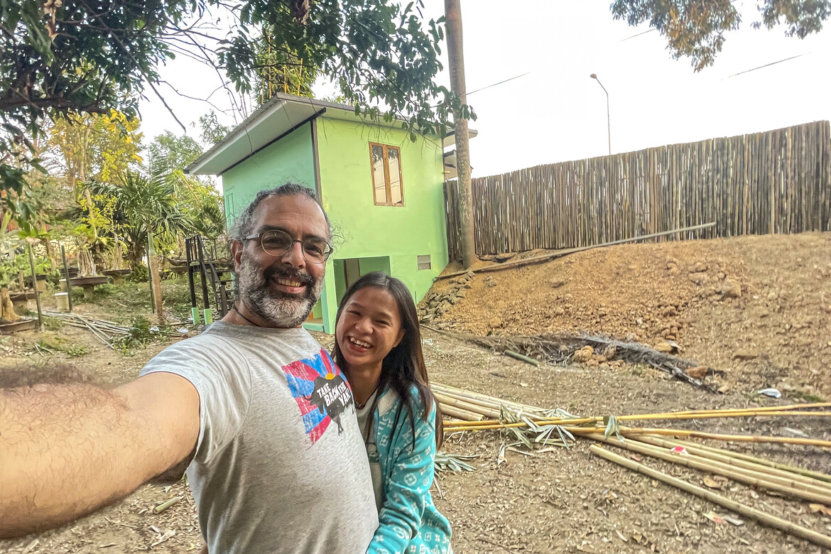 Sacred Grounds during renovation and land regeneration