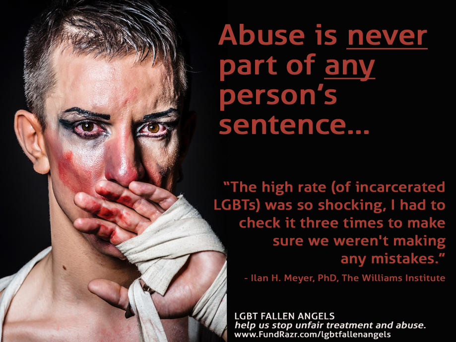 Abused man with makeup - LGBT Fallen Angels