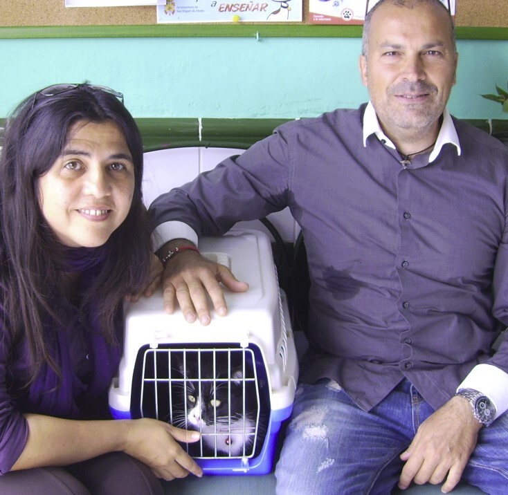 Jackie and Paul, Sanctuary Co-founders with first rescue Felix, back in 2012