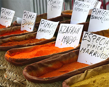 Spanish Paprika marketplace