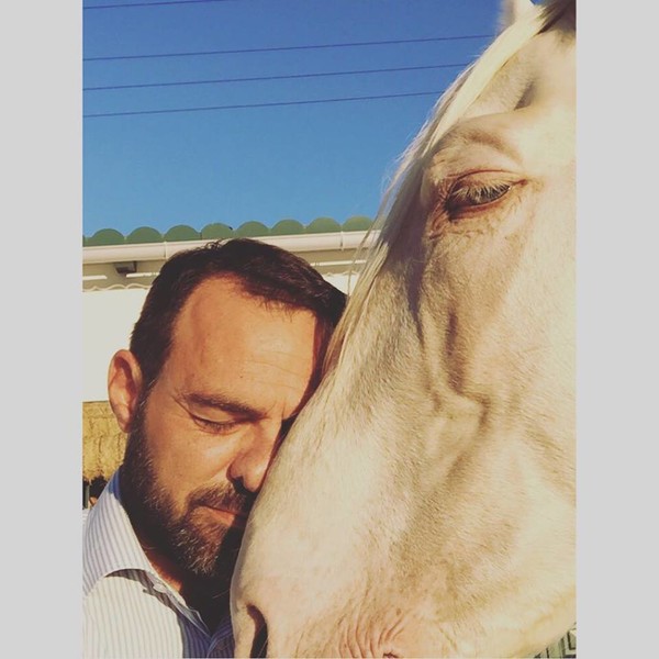 This was love at first sight. After experiencing the worst in life, this horse is now loved and cared for.