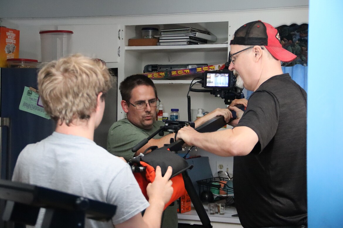 "The Pour" Crane Setup