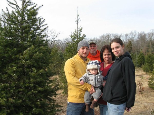 Picking out the Christmas tree in 2010
