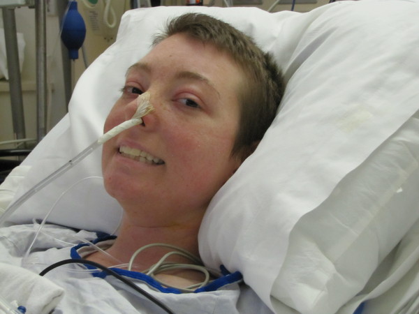Jennifer after her first surgery in 2009
