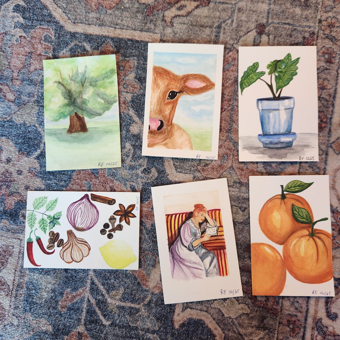 Paintings given out so far. Thank you for your support <3