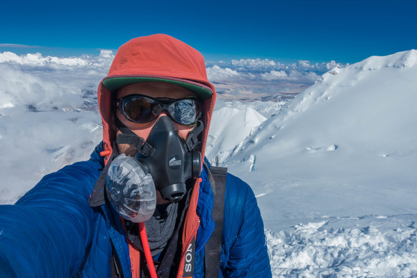 Still on oxygen at 24,601' (7,498m) after summiting Cho Oyu in October