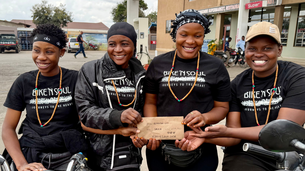 Four young women. Four motorcycle licences. Two motorbikes. And a story that's still being written.