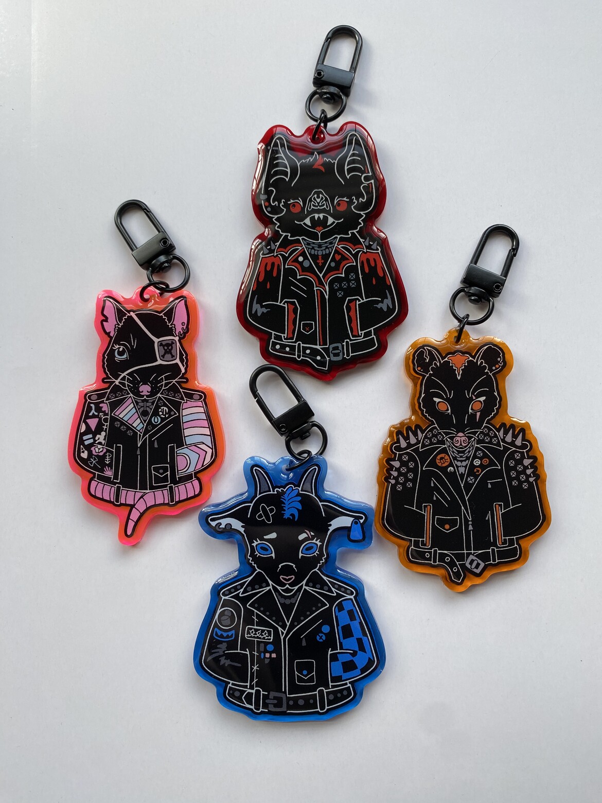 Punk Animals Enamel Pin Series by Gray Kennedy