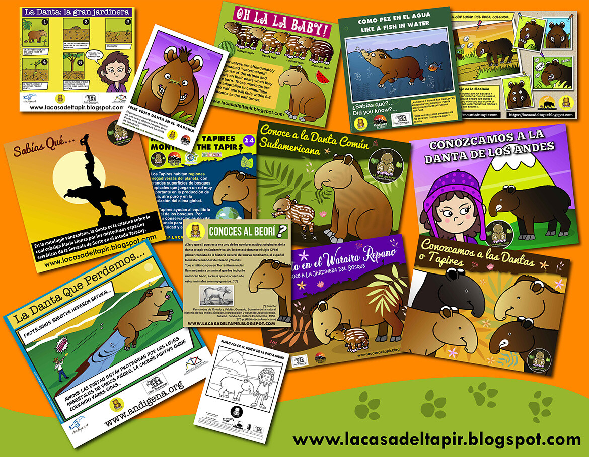 Sample of educational materials produced by Tapir's House