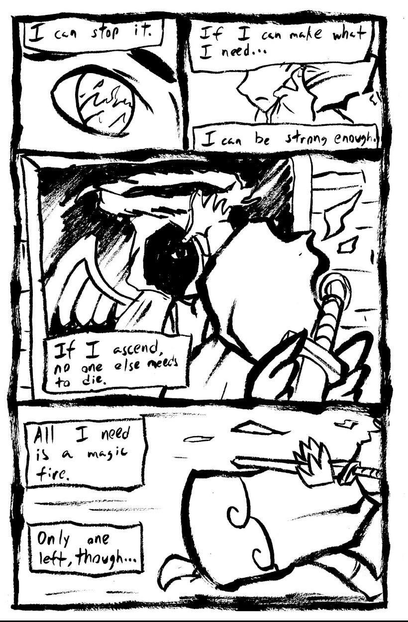 Page 2 of the original Crown of Fire 24-hour comic