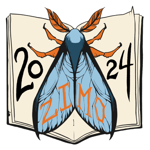 Zine Month 2024 logo, a sparkling banner.